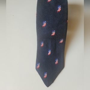 Patrotic Flag Tie 4th of July Polyester Vintage Tie
